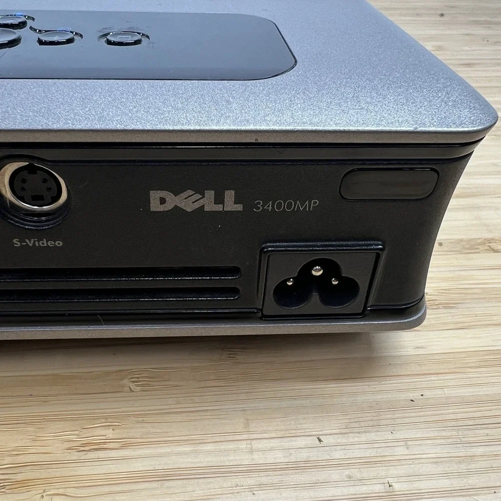 Dell 3400MP DLP Multimedia Projector w/ Remote Case Cables Tested Working